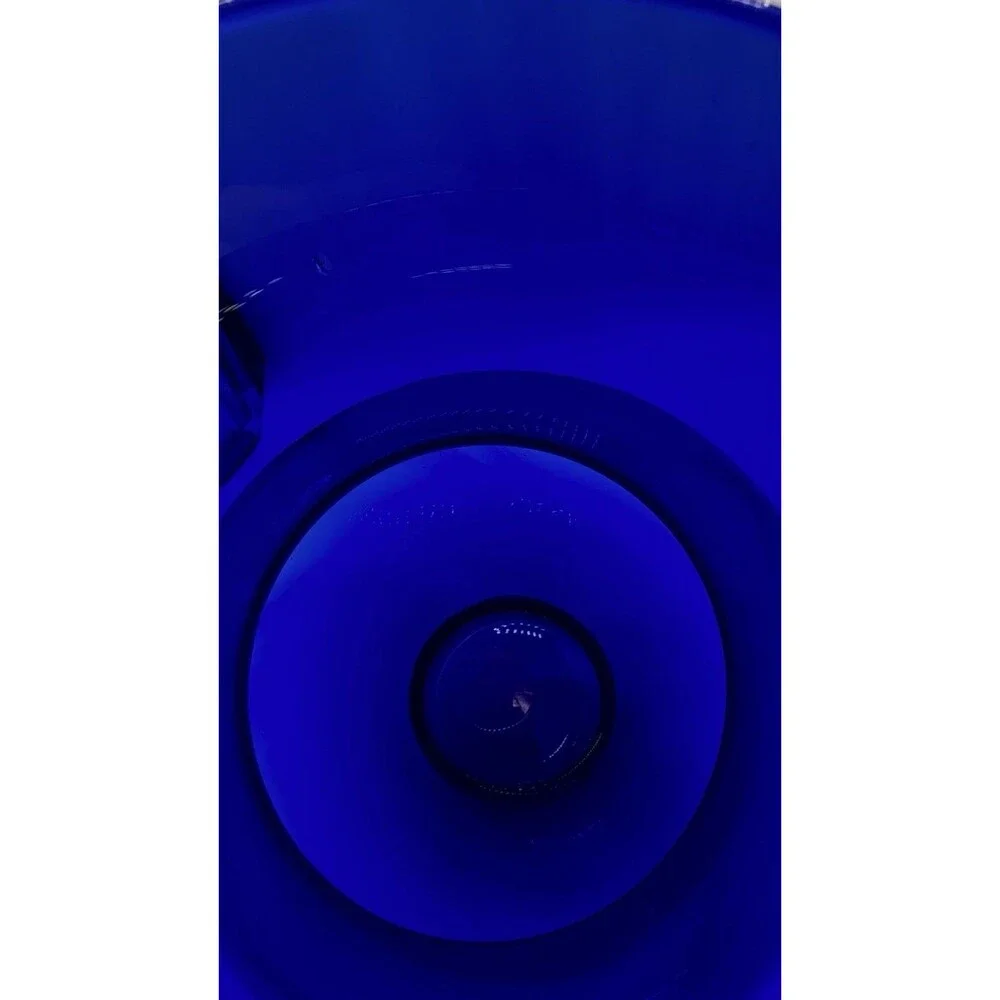 vintage cobalt blue glass vase,